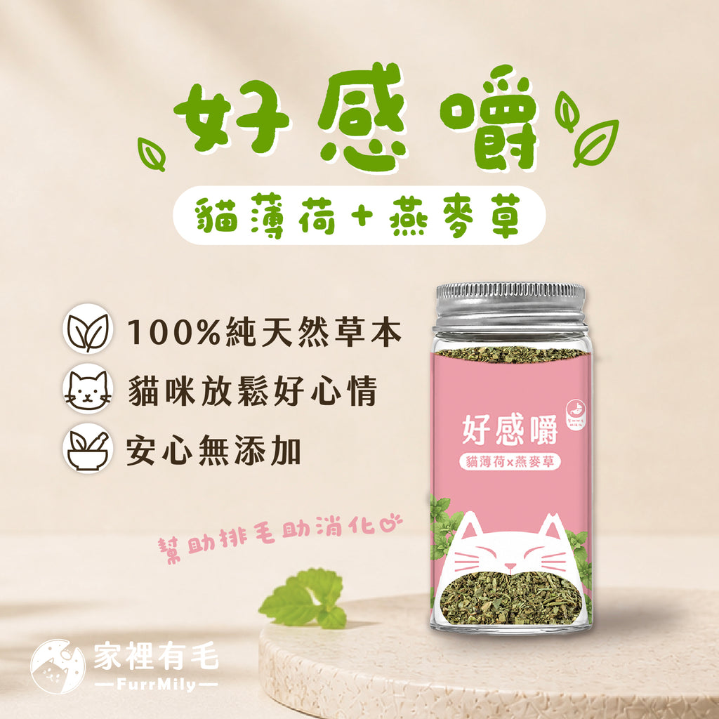 好感嚼 | 有機貓薄荷×燕麥草